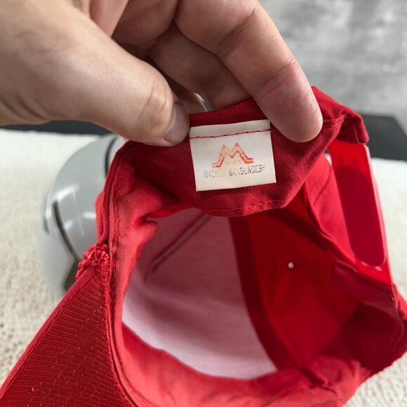 Vintage Amoco Oil Gas Snapback Trucker Rope Hat OSFA Workwear Cap Red Graphic - Picture 8 of 9